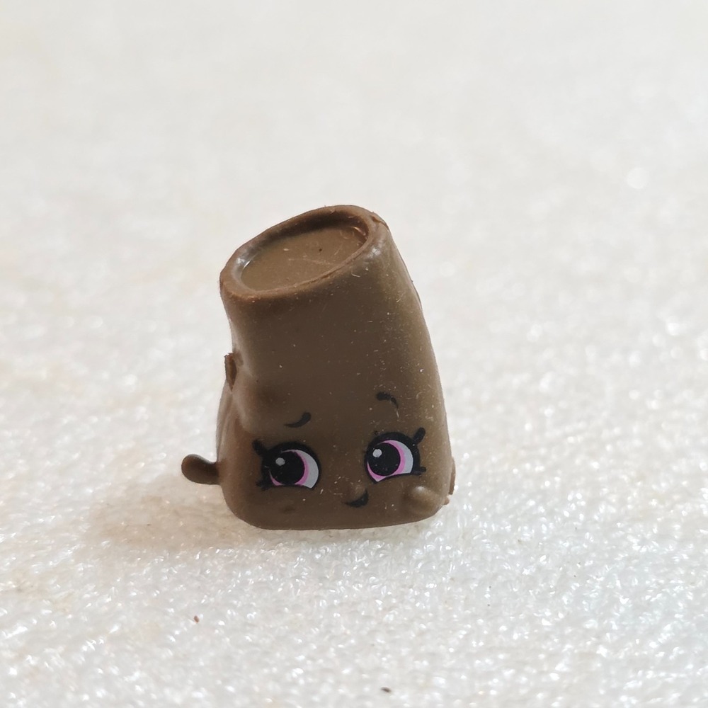 Shopkins Ultra Rare Dessert Pudding SMOOTHIE Chocolate Season 12 Figure 0.5"